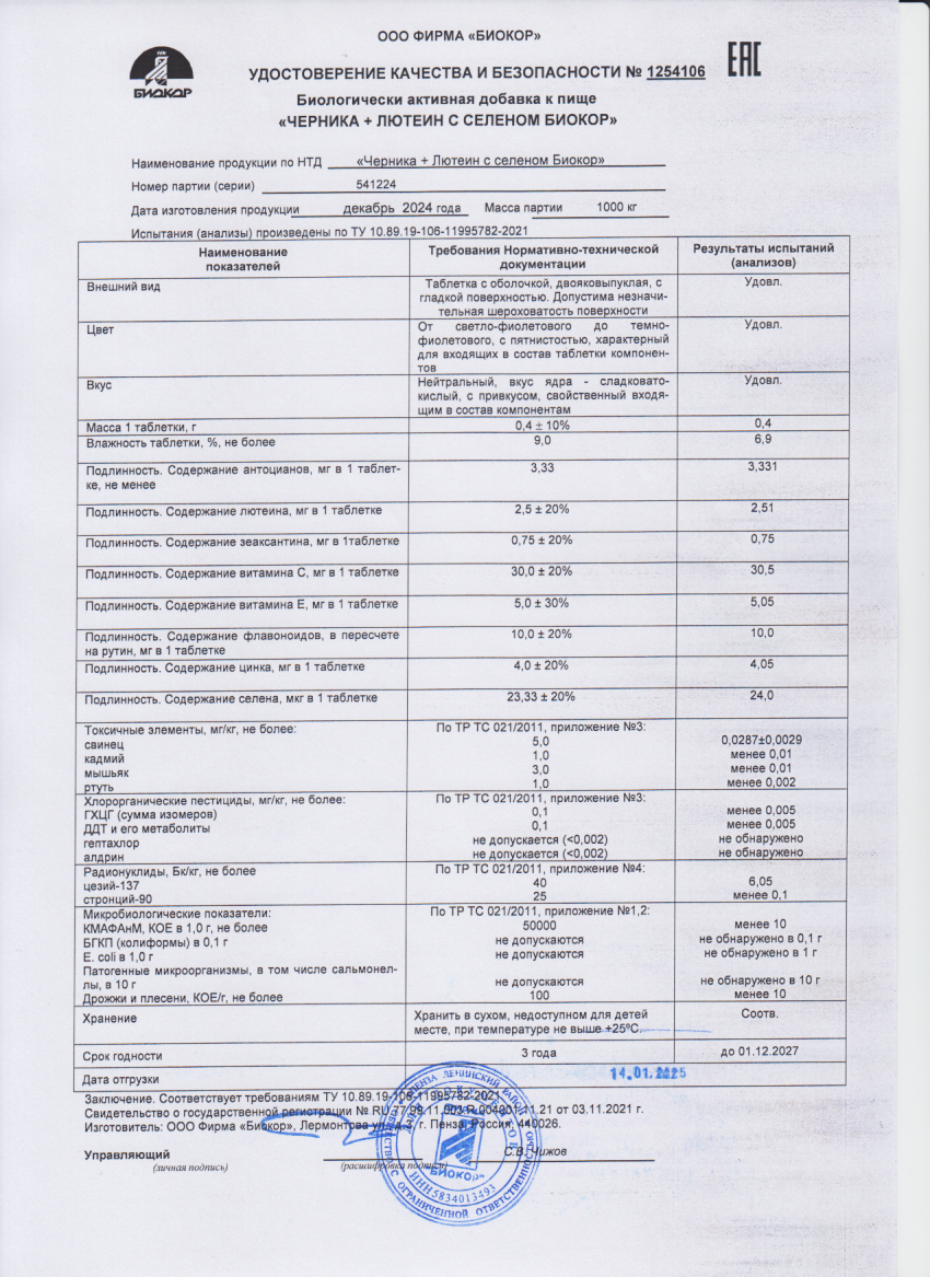Паспорт №122024